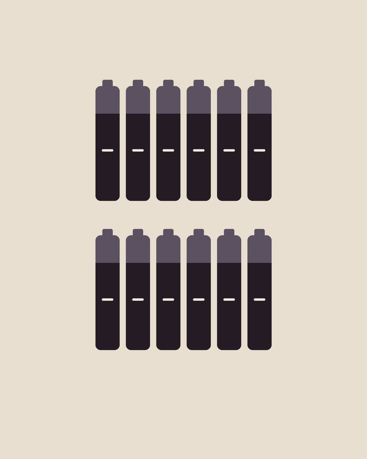 Battery pack, 12 aaa